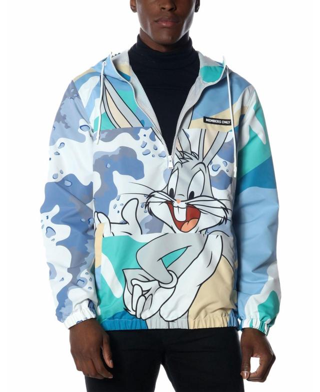 Members Only Mens Bugs Patchwork Windbreaker Jacket Product Image