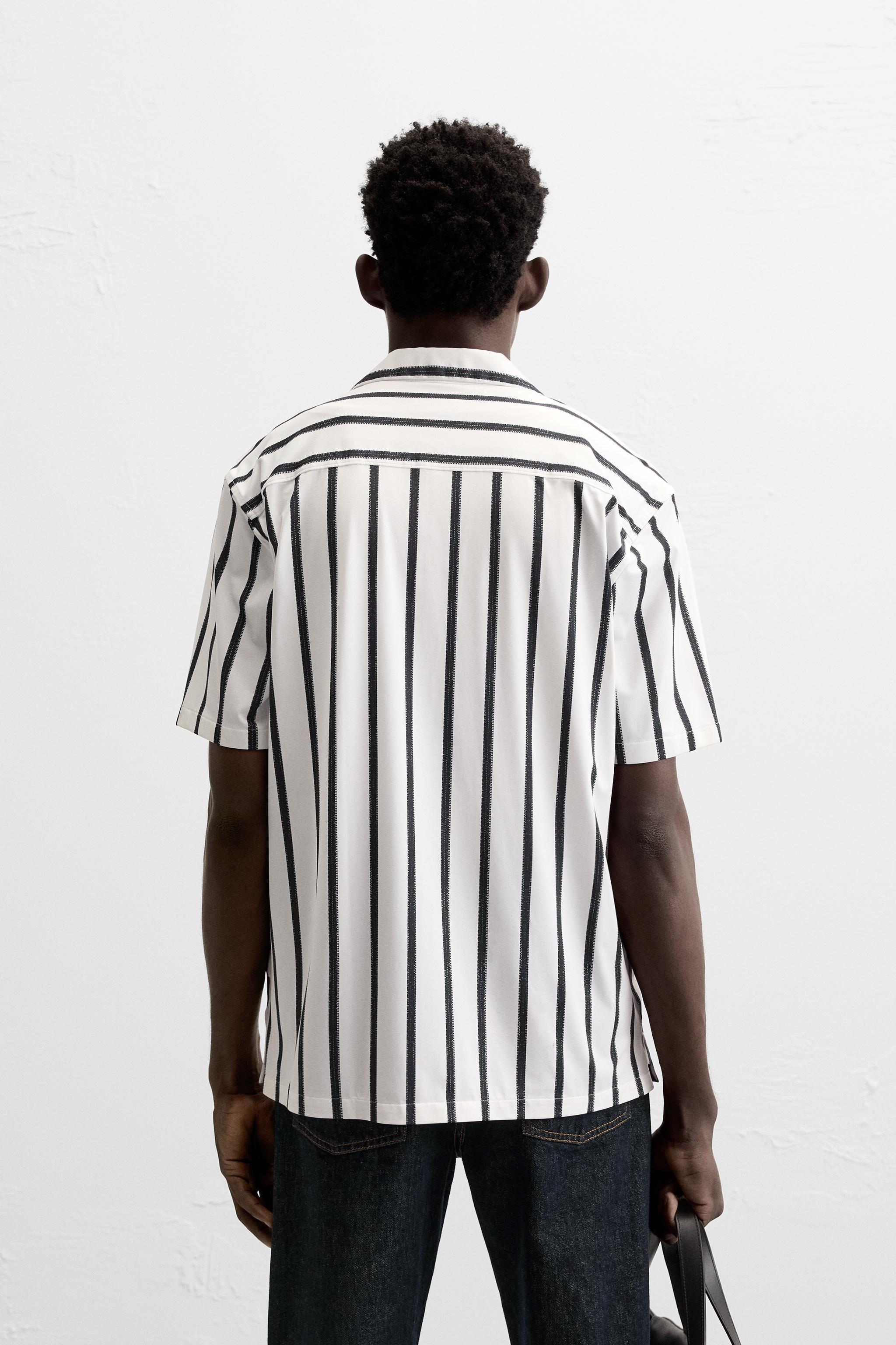 STRIPED STRETCH SHIRT Product Image