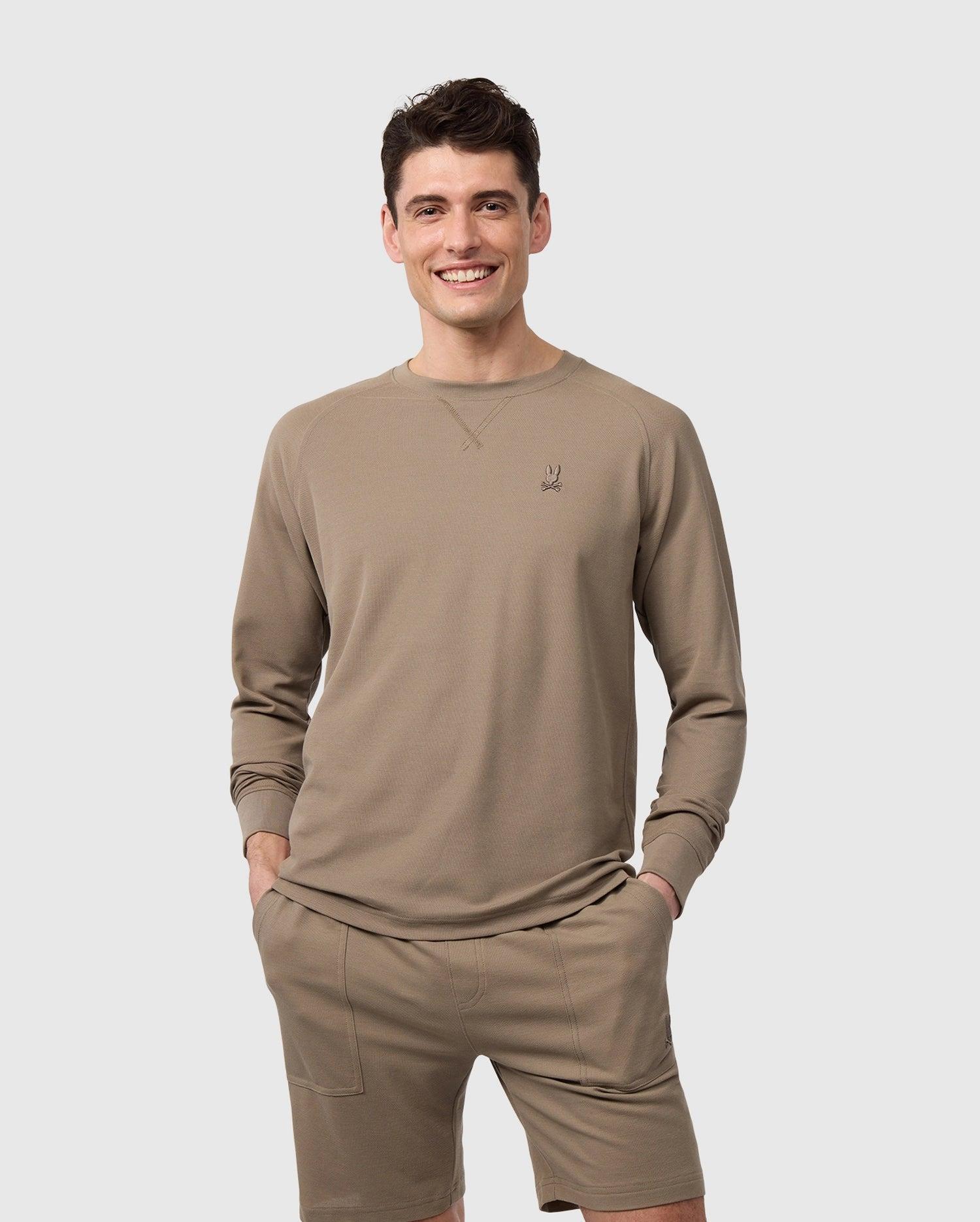 MENS STANFORD LONG SLEEVE PIQUE TEE - B6T341B200 Male Product Image