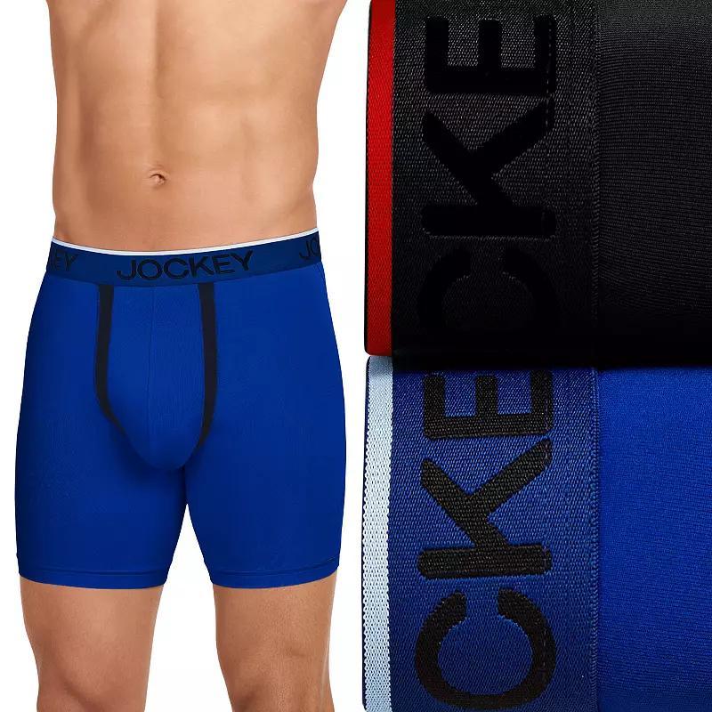 Big & Tall Jockey 2-pack Chafe Proof Pouch Microfiber Boxer Briefs, Mens Product Image