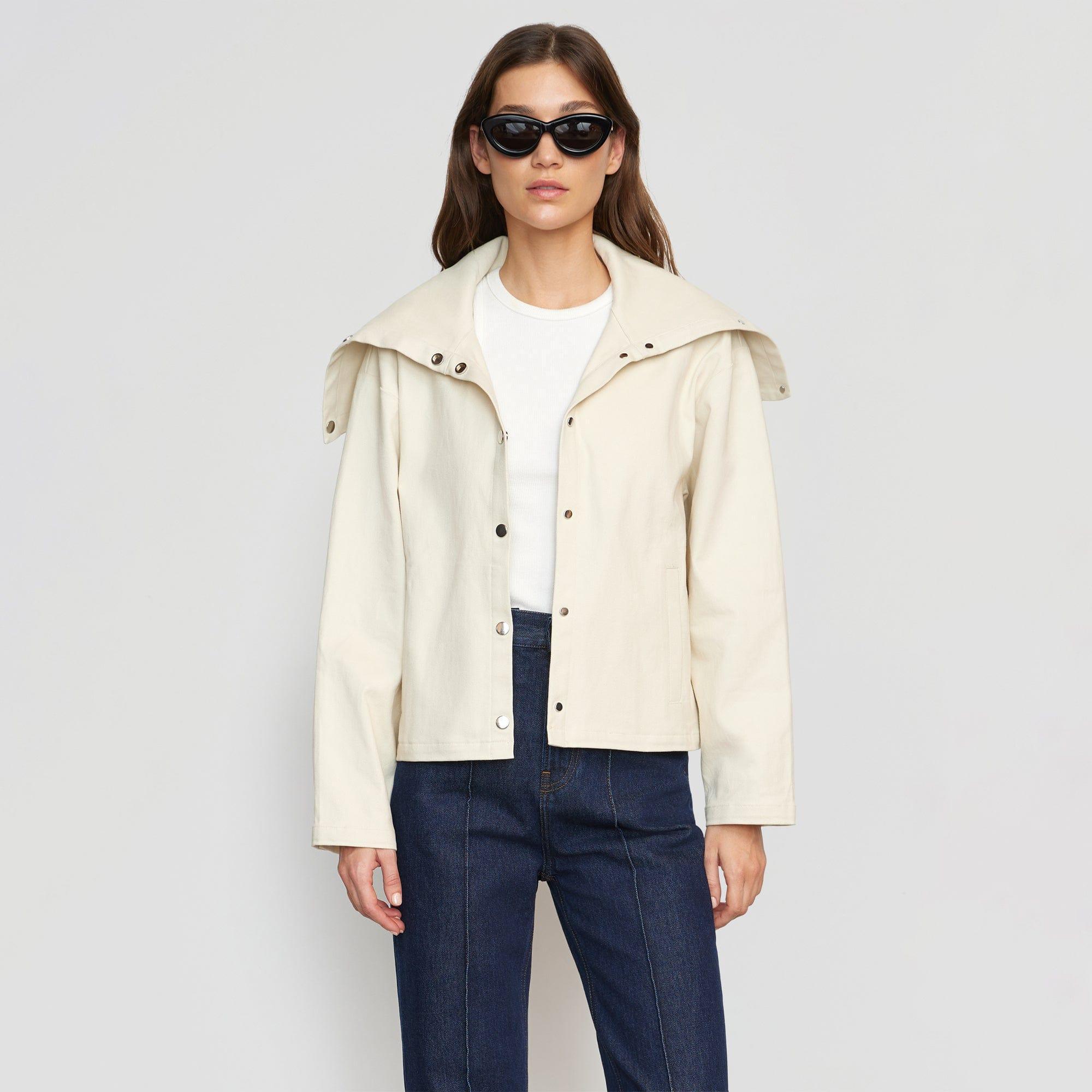 Jona Cropped Collared Jacket Product Image