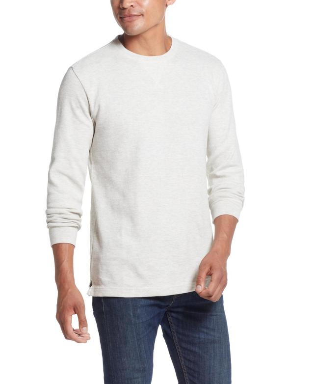 Weatherproof Vintage Mens Long Sleeved Waffle Crew Neck Shirt Product Image