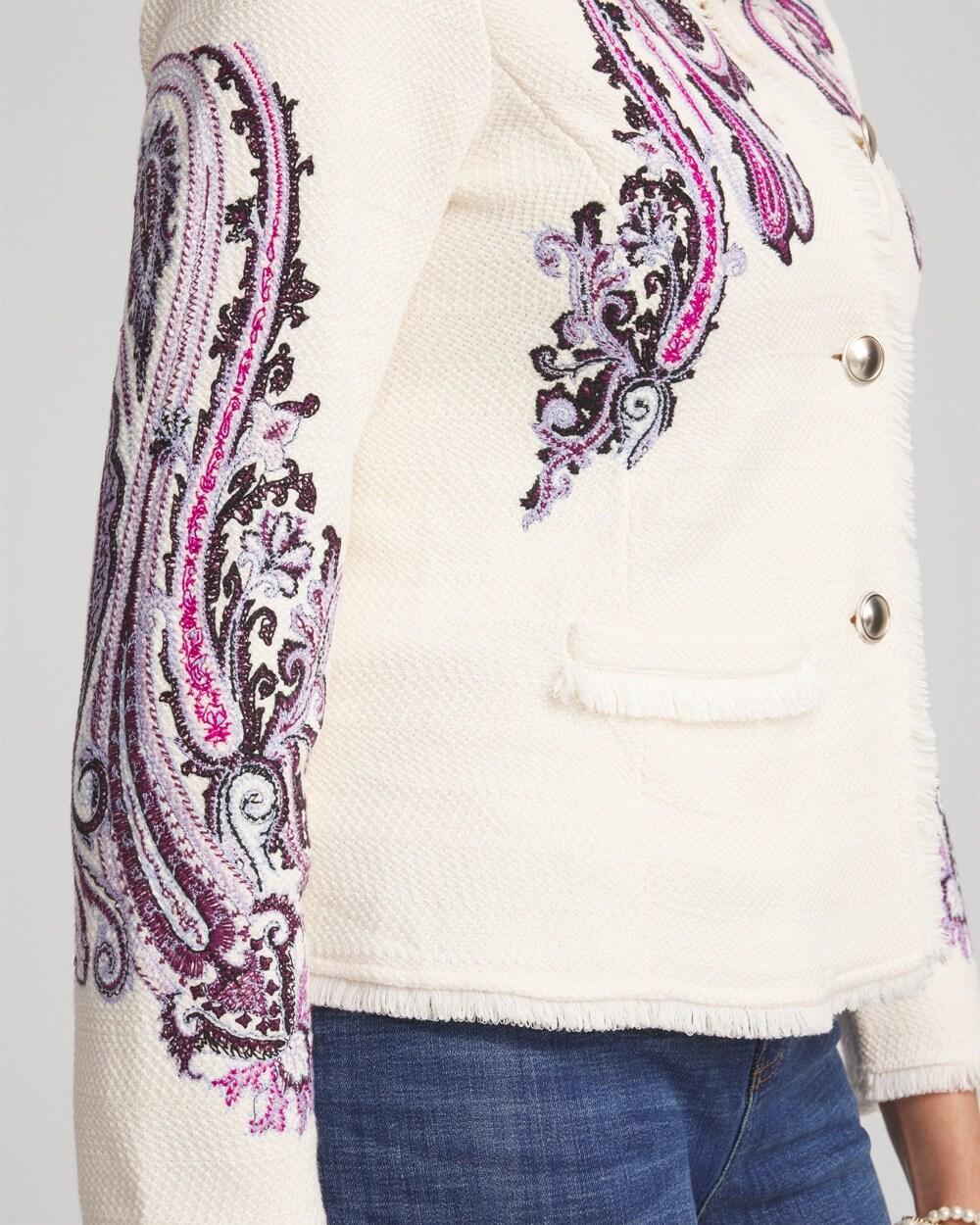 Embroidered Paisley Lady Jacket Product Image