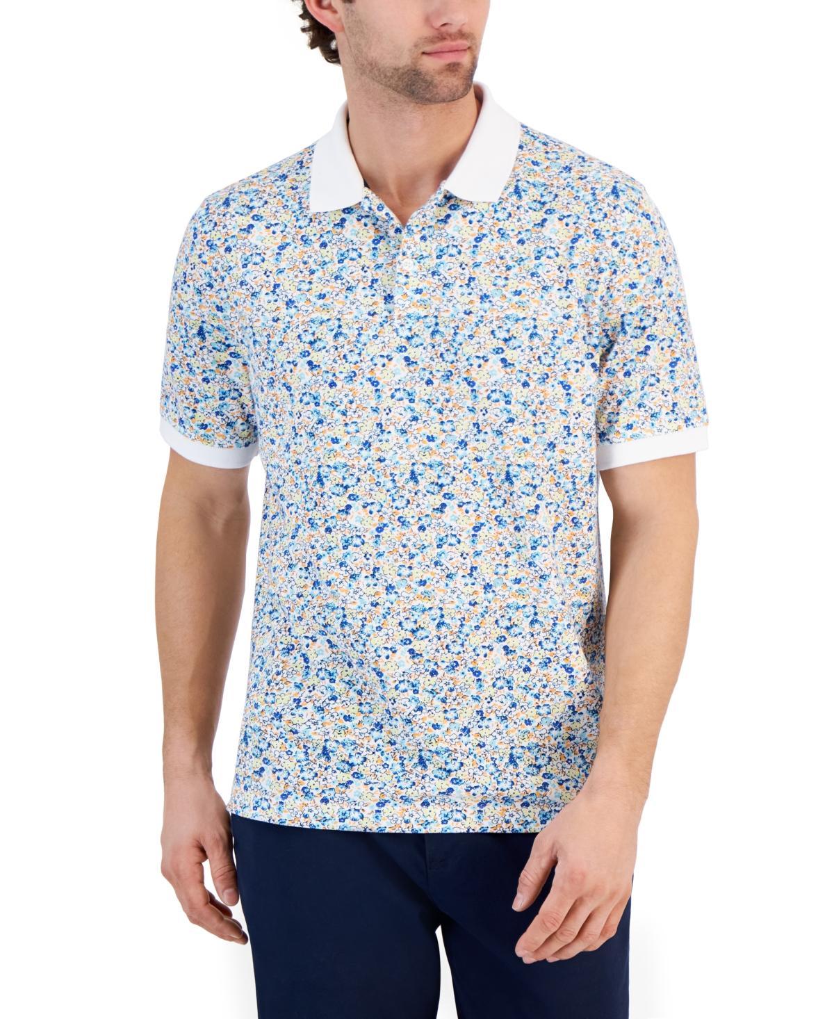 Club Room Mens Berty Floral Pique Polo Shirt, Created for Macys Product Image