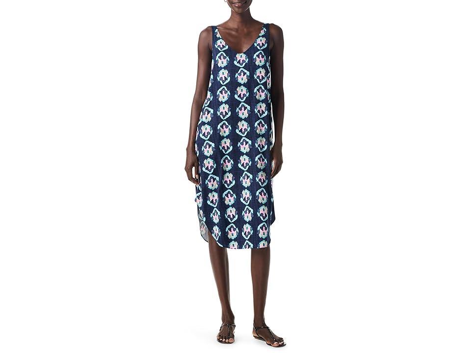 NIC+ZOE Ocean Batik Live In Tank Dress (Indigo Multi) Women's Dress Product Image