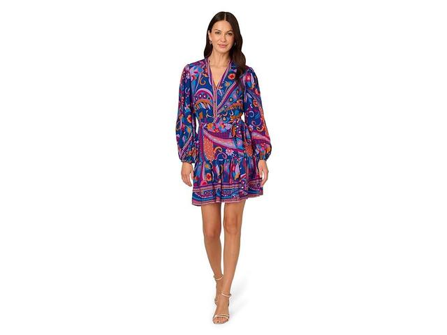 Adrianna Papell Printed Short Dress Multi) Women's Dress Product Image