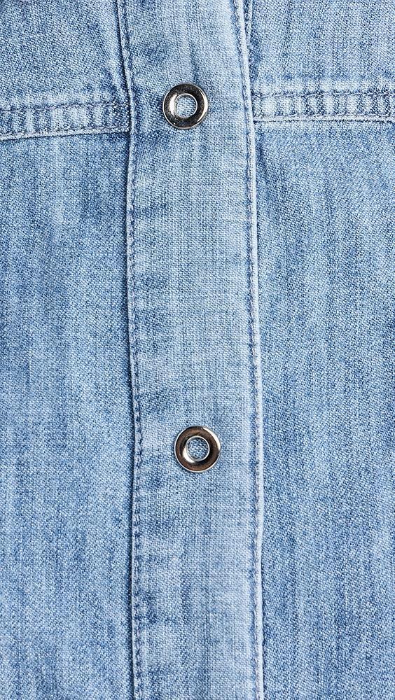 Another Tomorrow Chambray Slim Shirt | Shopbop Product Image