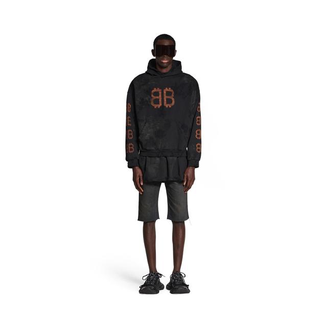 Crypto Hoodie Medium Fit in Black Faded Product Image