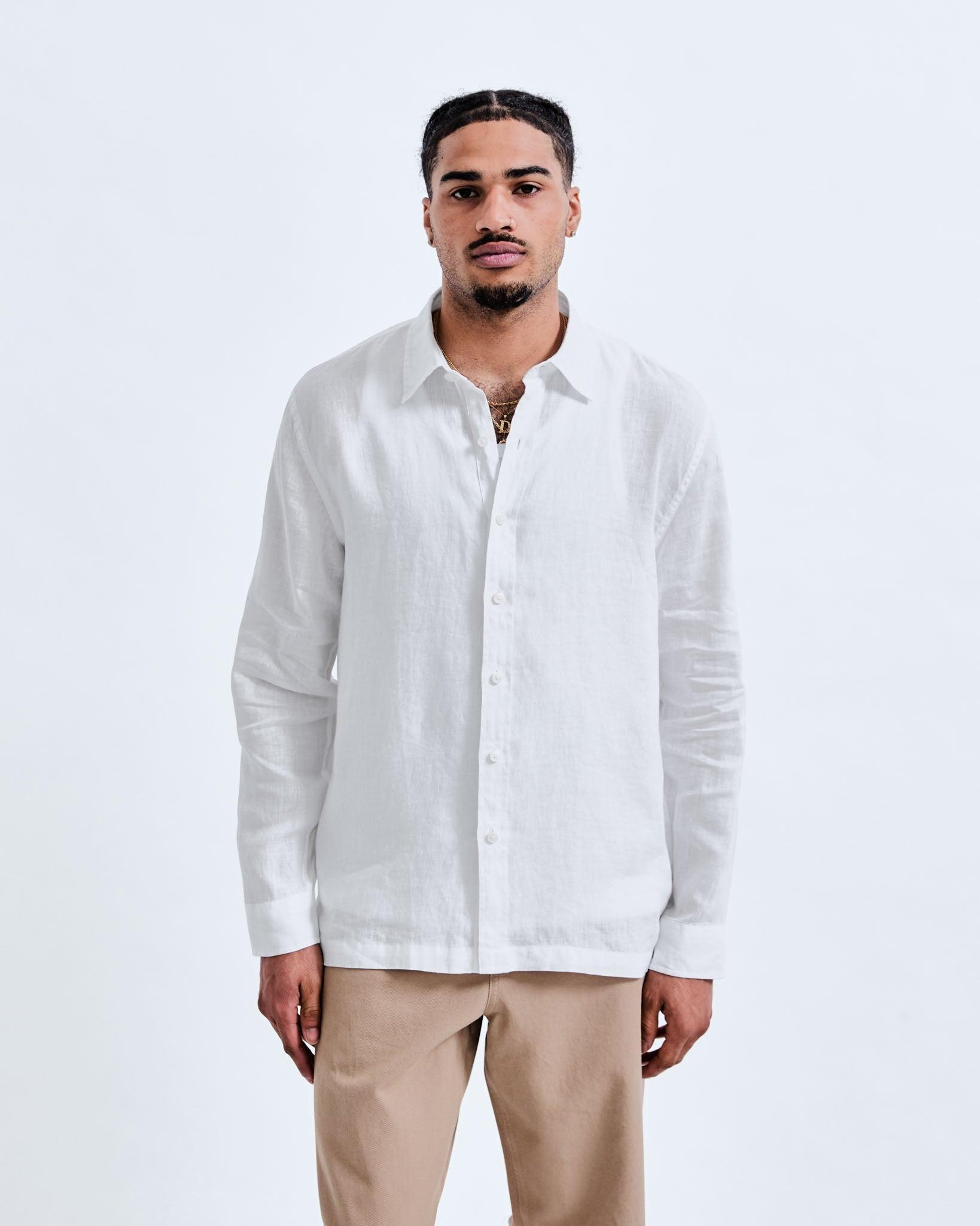 Linen Palermo Shirt Male Product Image