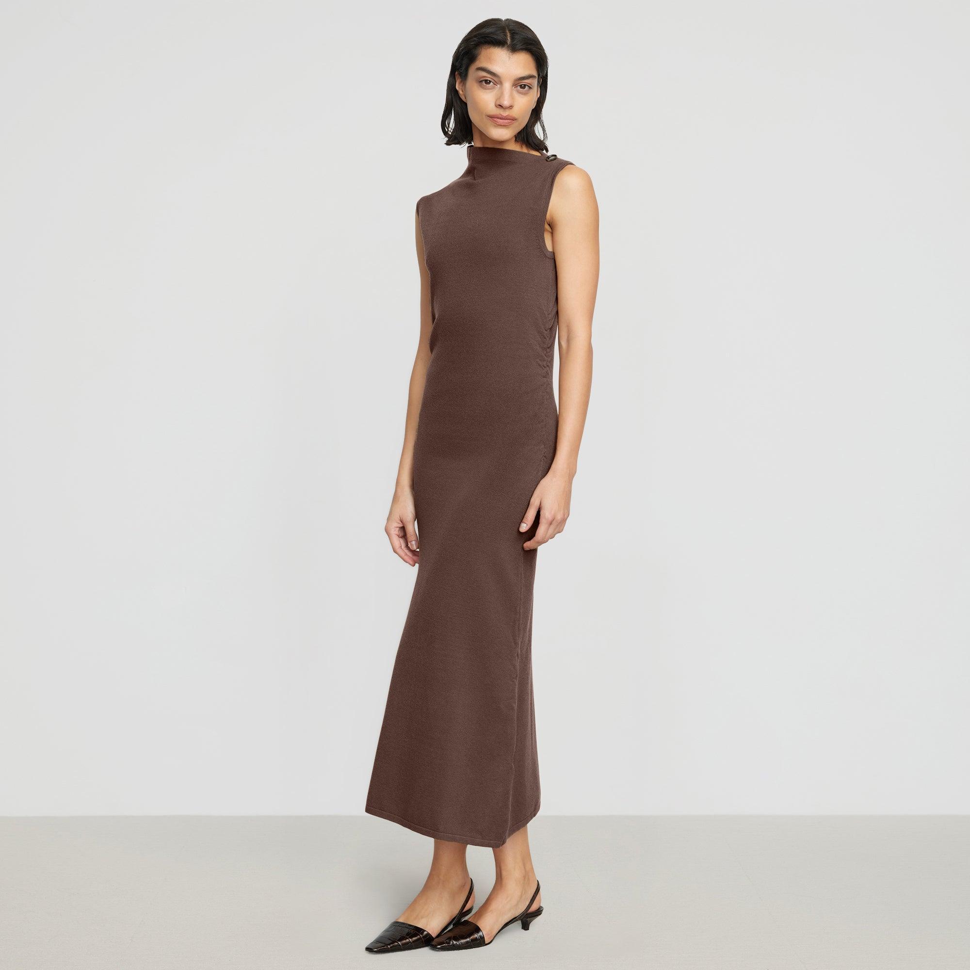 Abel Sleeveless Asymmetric-Neck Dress Product Image