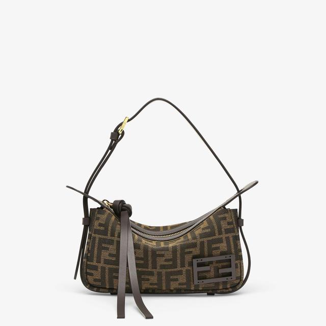 Simply Fendi MiniBrown FF jacquard fabric mini bag Product Image