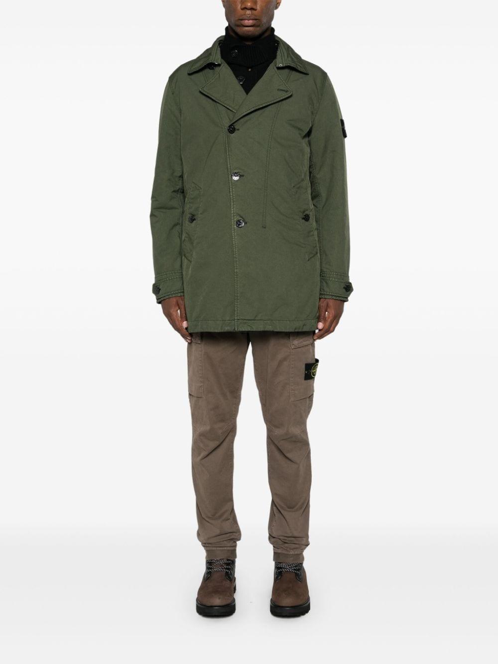 STONE ISLAND Compass-badge Short Coat In Musk Product Image