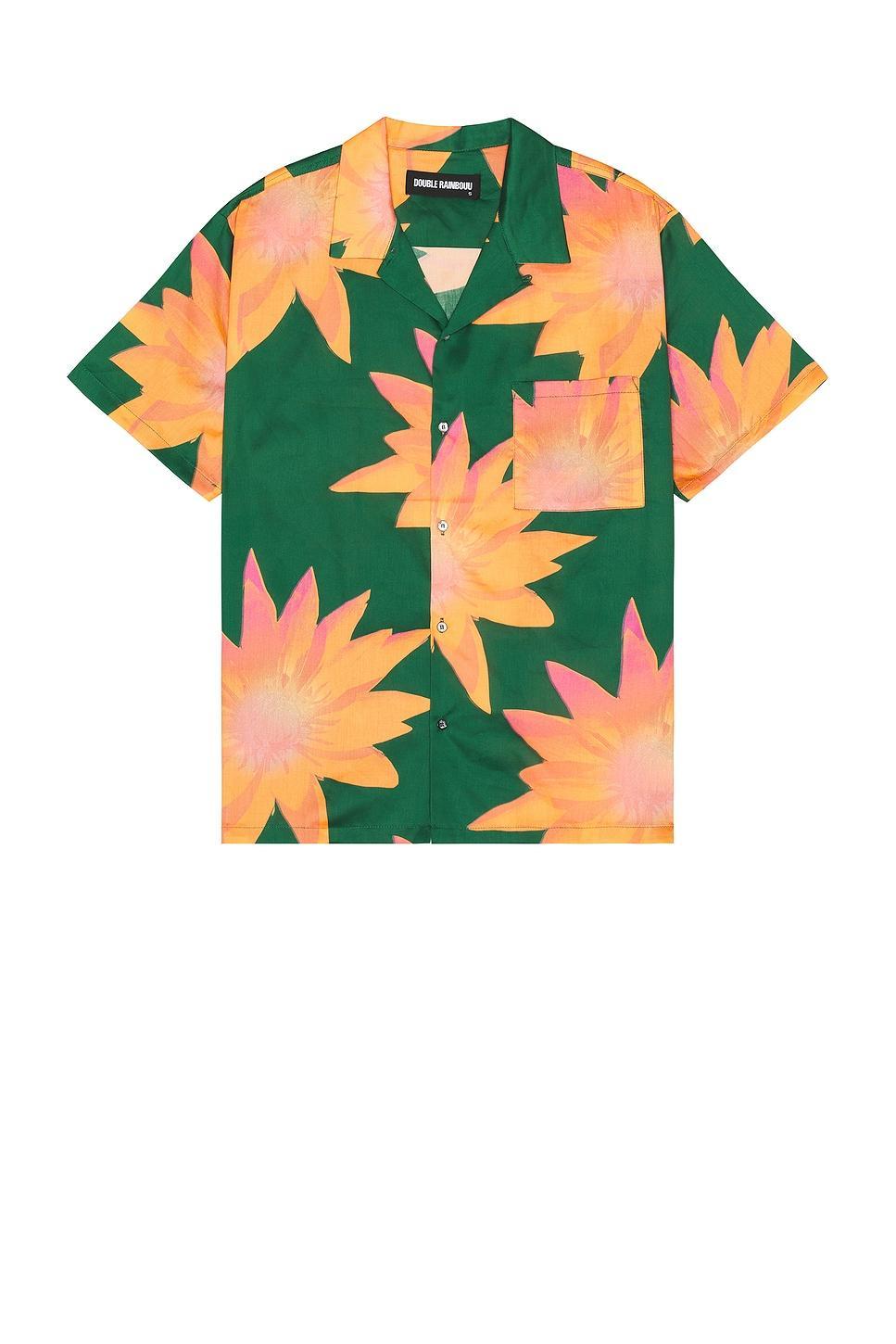 DOUBLE RAINBOUU Short Sleeve Hawaiian Shirt Size S. Product Image