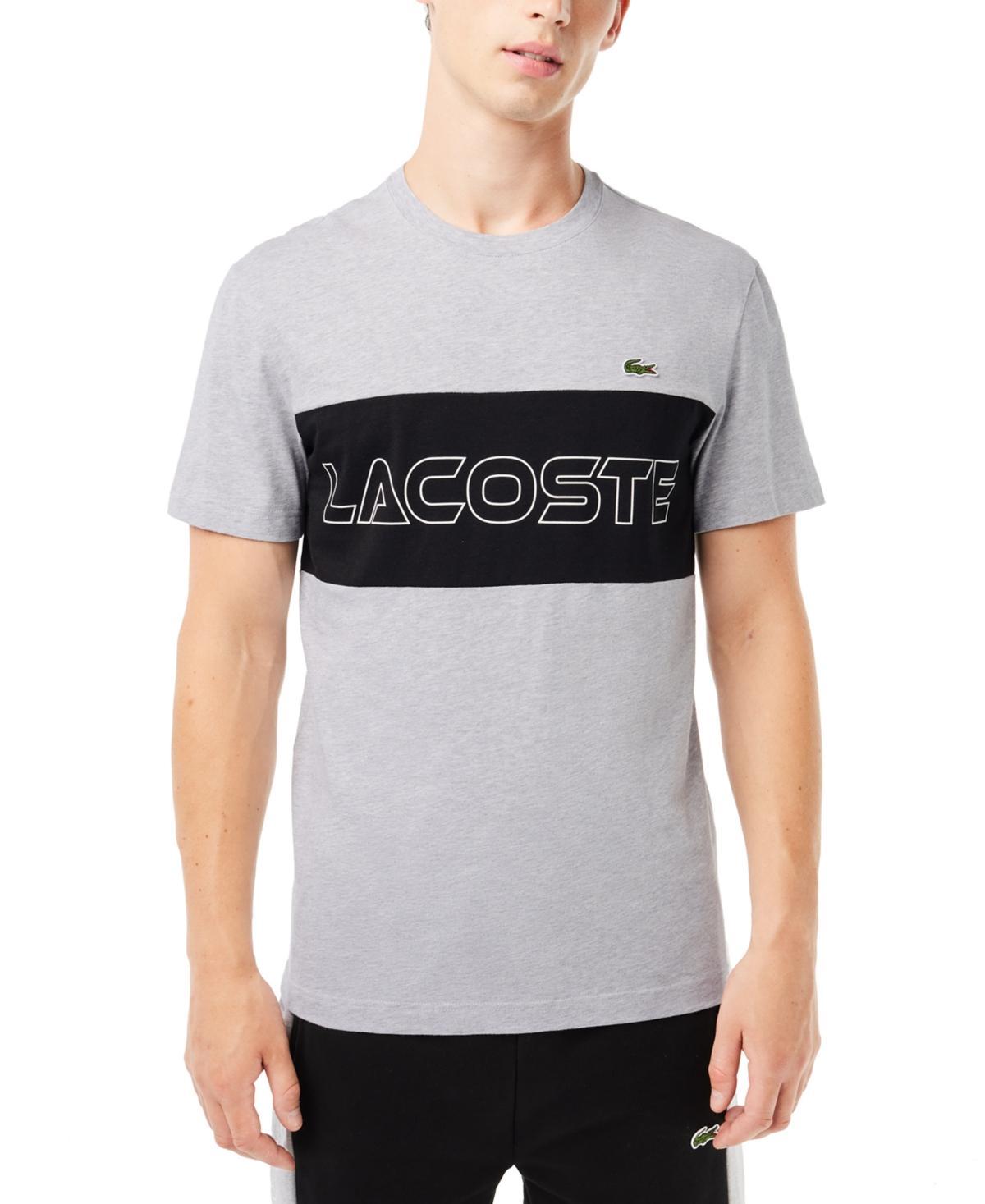 Lacoste Mens Classic Fit Short Sleeve Crewneck Logo T-Shirt Product Image