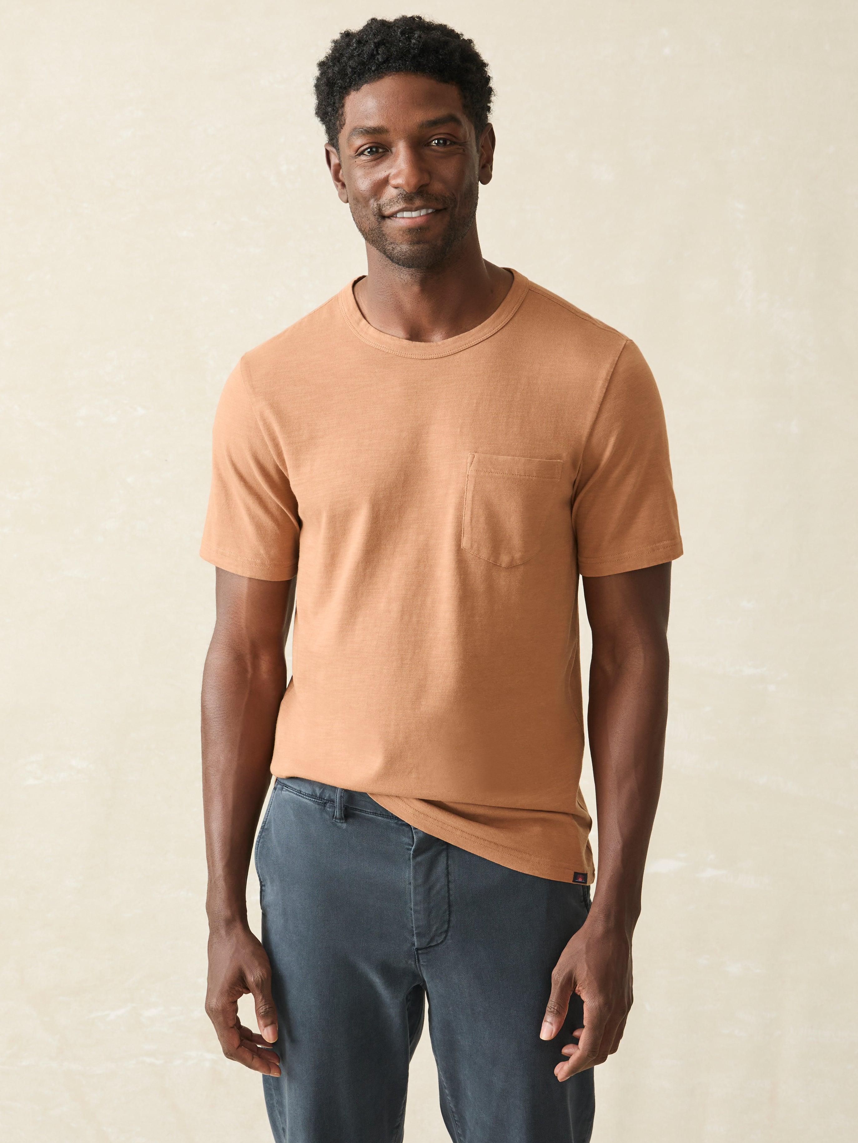 Sunwashed Pocket Tee - Bronze Male Product Image