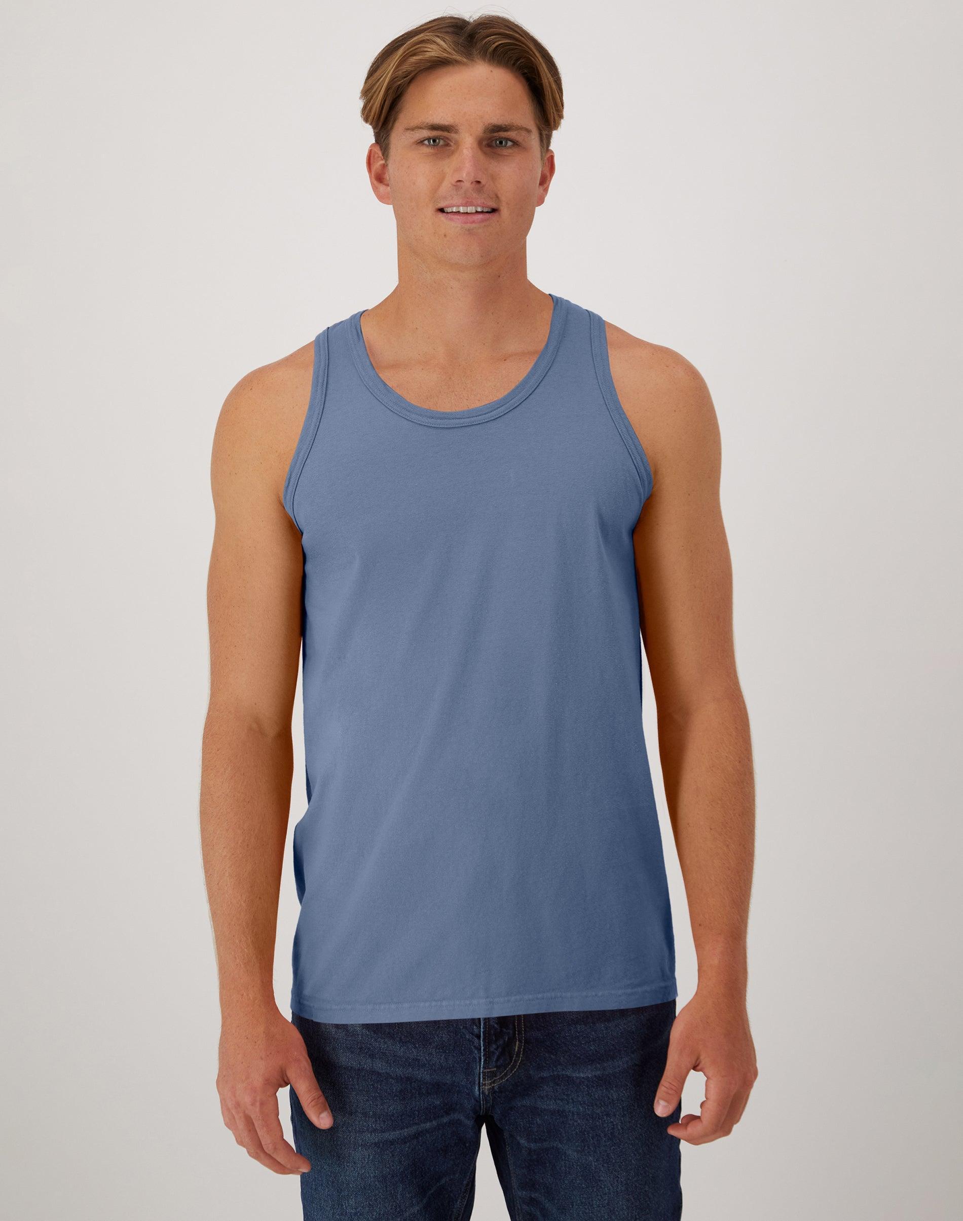 Mens Hanes ComfortWash Garment-Dyed Tank Purple Product Image