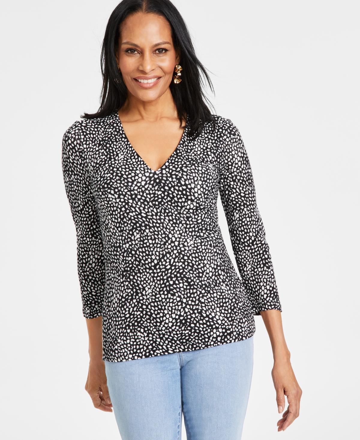 I.n.c. International Concepts Womens Ribbed Top, Created for Macys Product Image