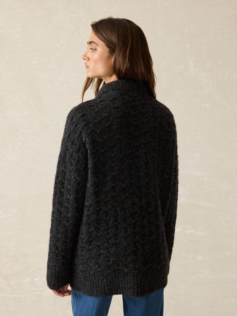 Frost Relaxed Cardigan - Charcoal Product Image