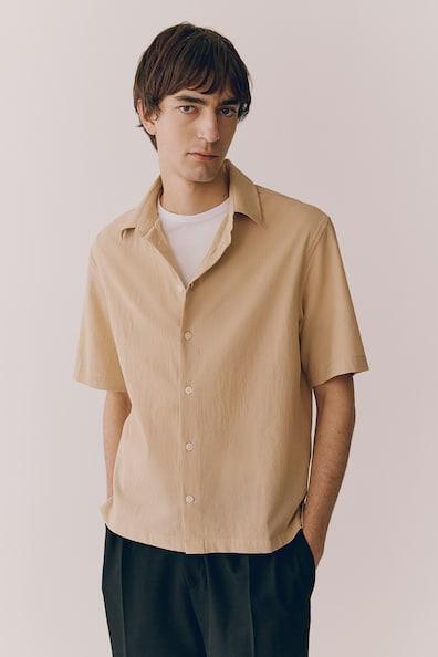 Loose Fit Crinkled Shirt Product Image