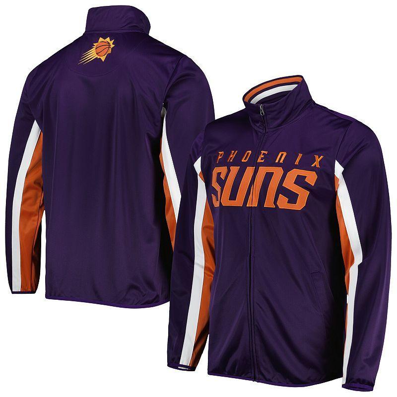 Mens G-III Sports by Carl Banks Purple Phoenix Suns Contender Wordmark Full-Zip Track Jacket Product Image