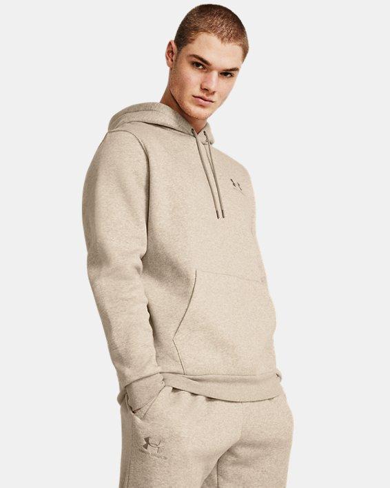 Under Armour Mens Under Armour Essential Fleece Hoodie - Mens Royal/White Product Image