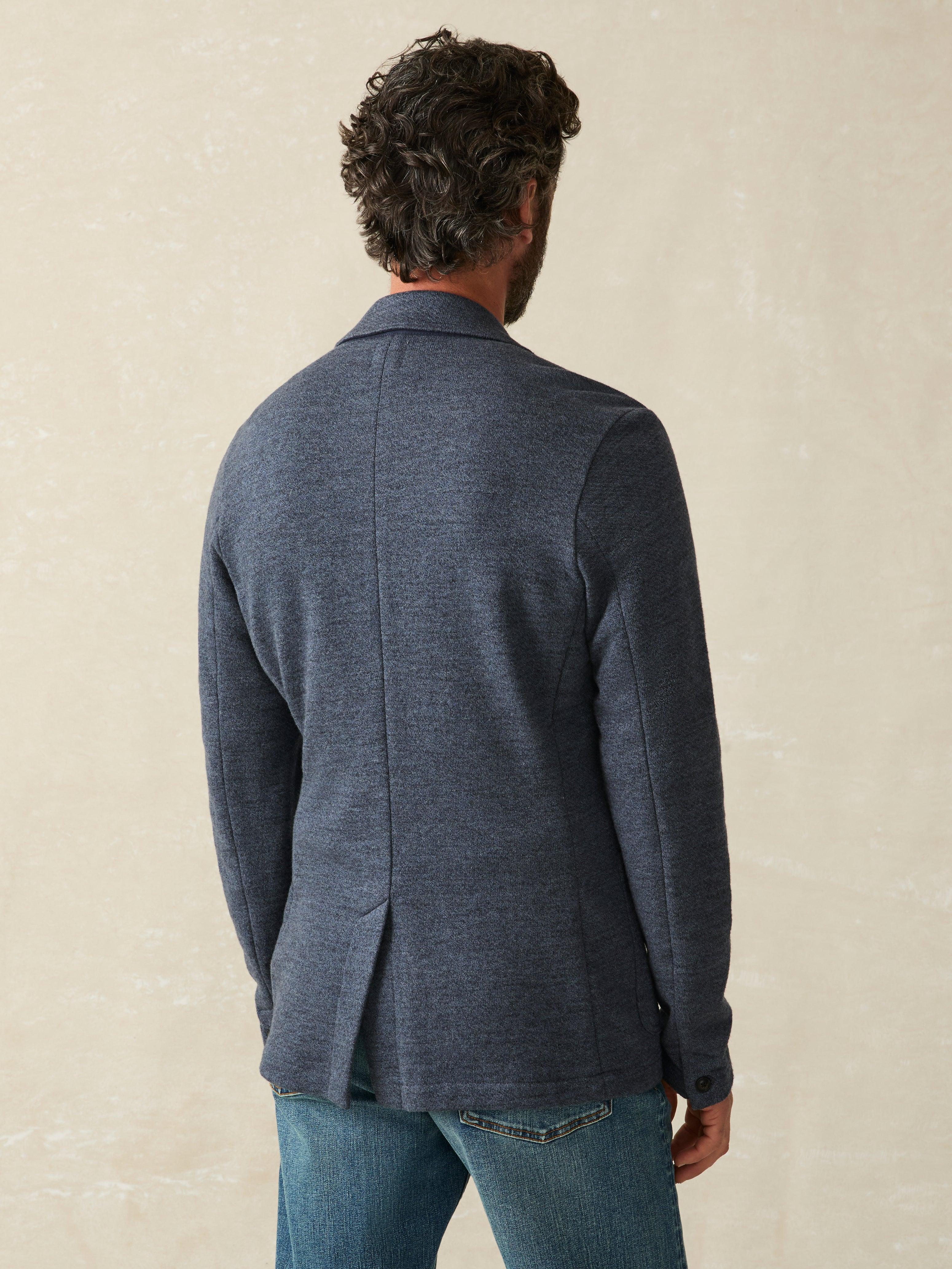 Inlet Knit Blazer (Tall) - Deep Navy Melange Male Product Image