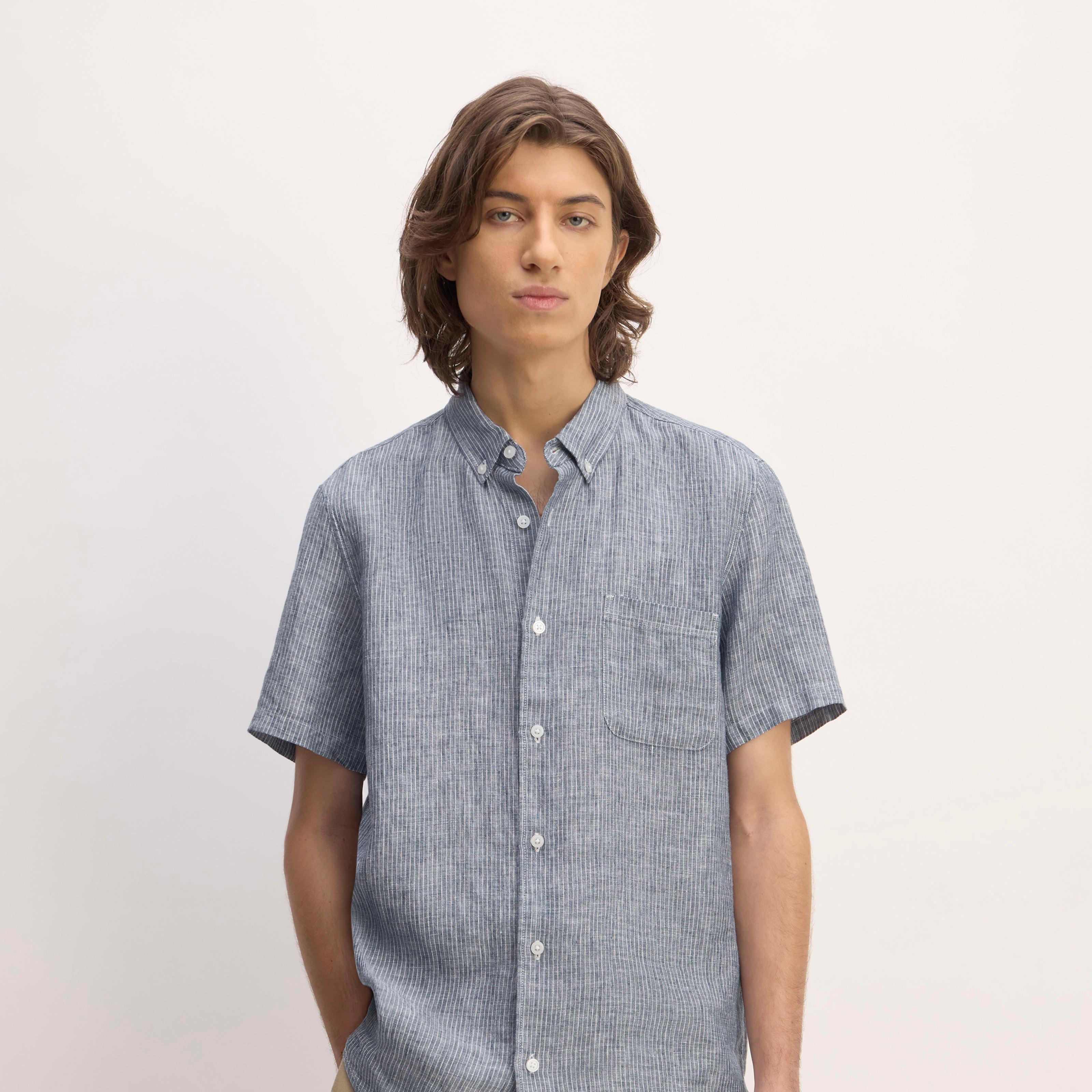 The Linen Short-Sleeve Standard Fit Shirt Product Image