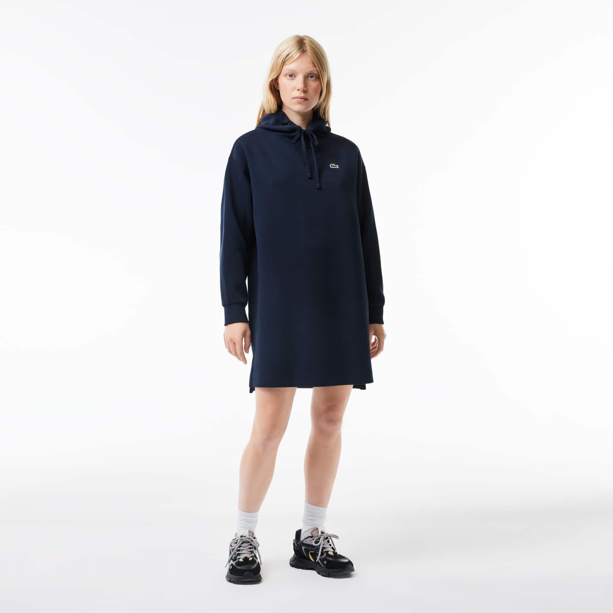 Double Sided Piqué Hoodie Dress Product Image