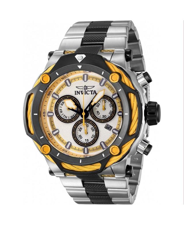 Invicta Mens 42116 Bolt Quartz Chronograph Silver Dial Watch - Silver Product Image