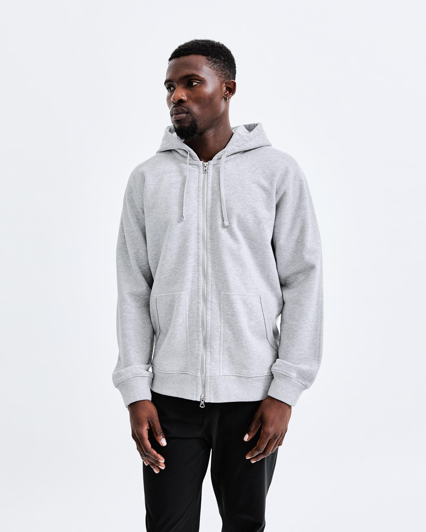 Midweight Terry Classic Full Zip Hoodie - Vault Male Product Image