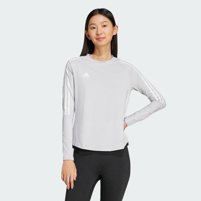 adidas HILO Long Sleeve Jersey Team Light Grey 2XL Womens Product Image