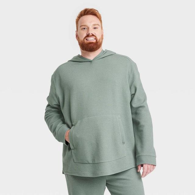 Mens Big Textured Fleece Hoodie - All in Motion North 2XL Product Image