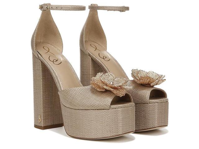 Sam Edelman Kori Flora Platform in Tan. Size 10, 7.5, 8, 8.5, 9.5. Product Image