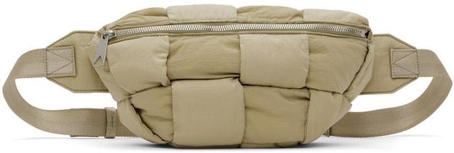 BOTTEGA VENETA Green Bumbag Cassette Messenger Bag In 2919-travertine-silv Product Image