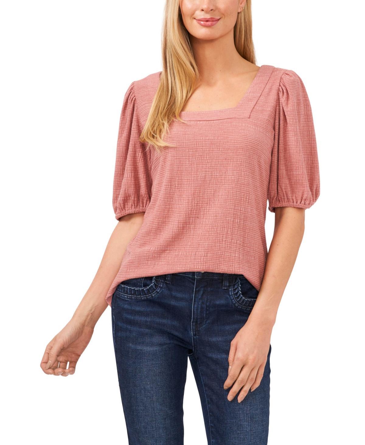 CeCe Square Neck Puffed Sleeve Top Product Image