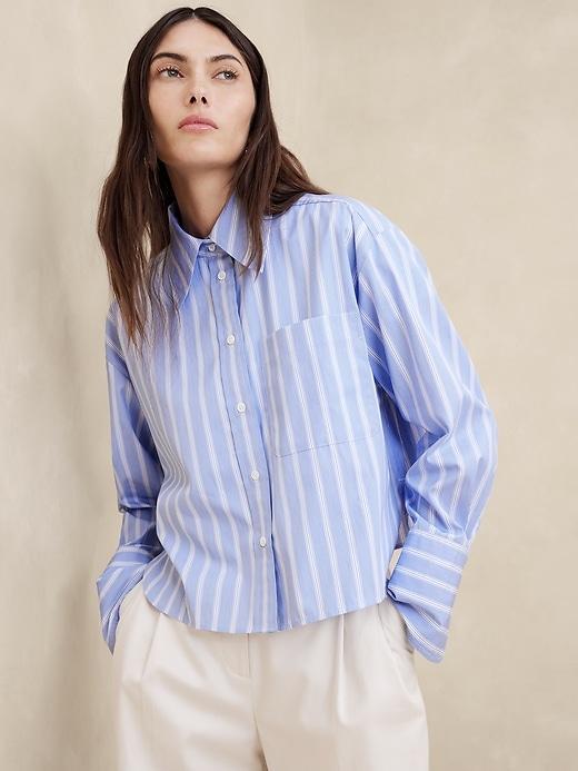 The Boxy Crop Shirt Product Image