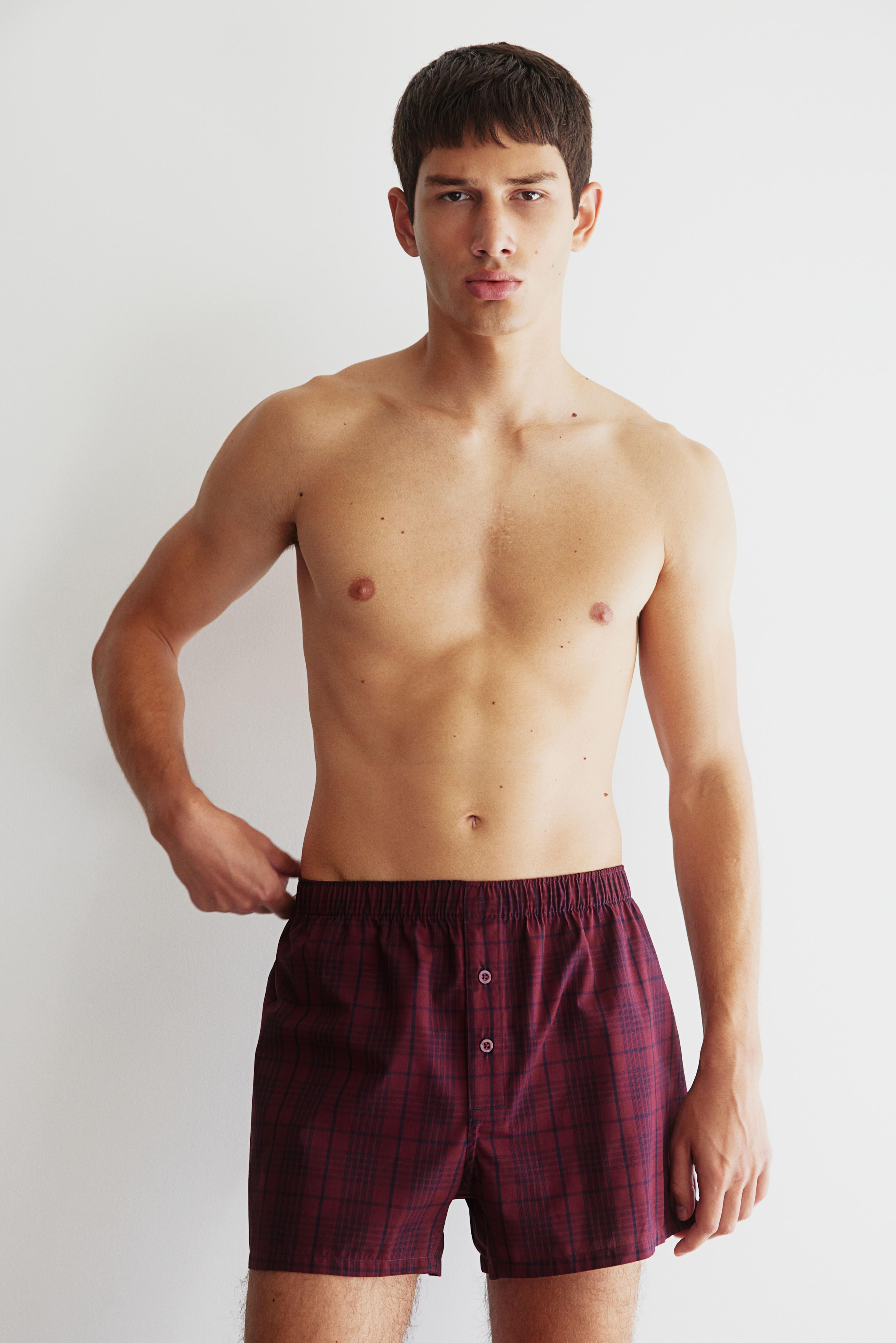 5-pack Woven Cotton Boxer Shorts Product Image