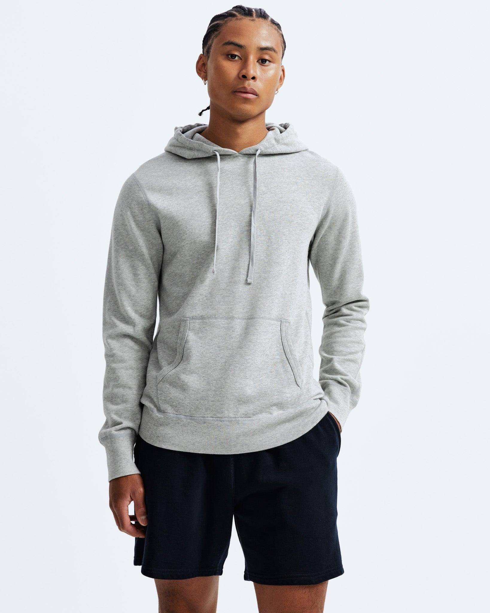 Lightweight Terry Slim Hoodie Male Product Image