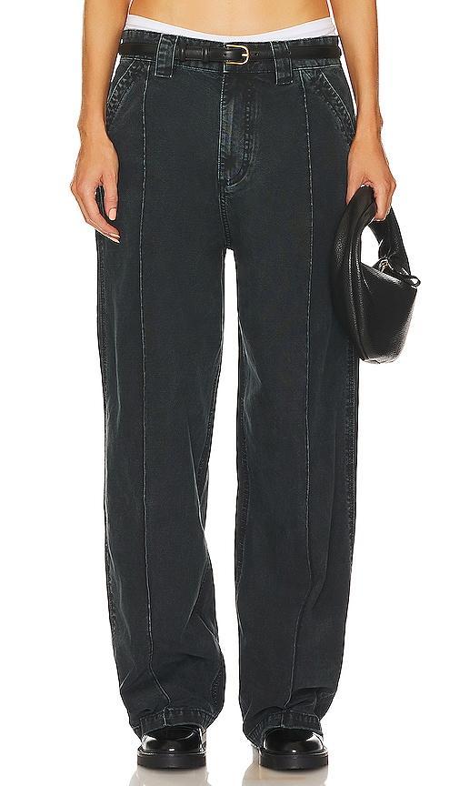 Helsa Workwear Oversized Pant Beige. (also in S, XL, XS). Product Image