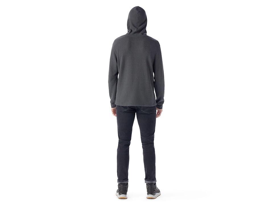 Smartwool Waffle Henley Hoodie (Charcoal) Men's Jacket Product Image