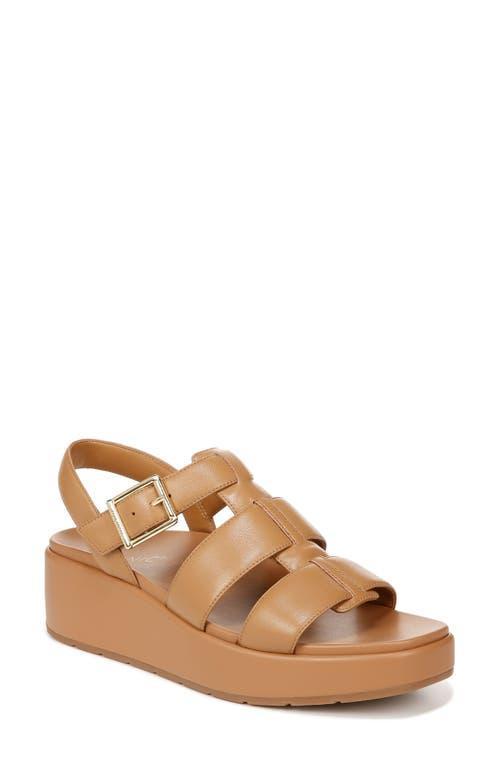 Vionic Delano Leather Platform Wedge Sandals Product Image