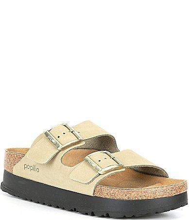 Papillio by Birkenstock Womens Arizona Suede Nubuck Platform Sandals Product Image