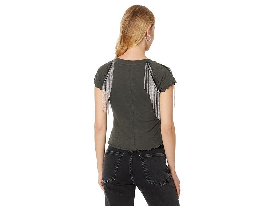 Free People Bang Bang Tee (Vintage Grey) Women's Clothing Product Image