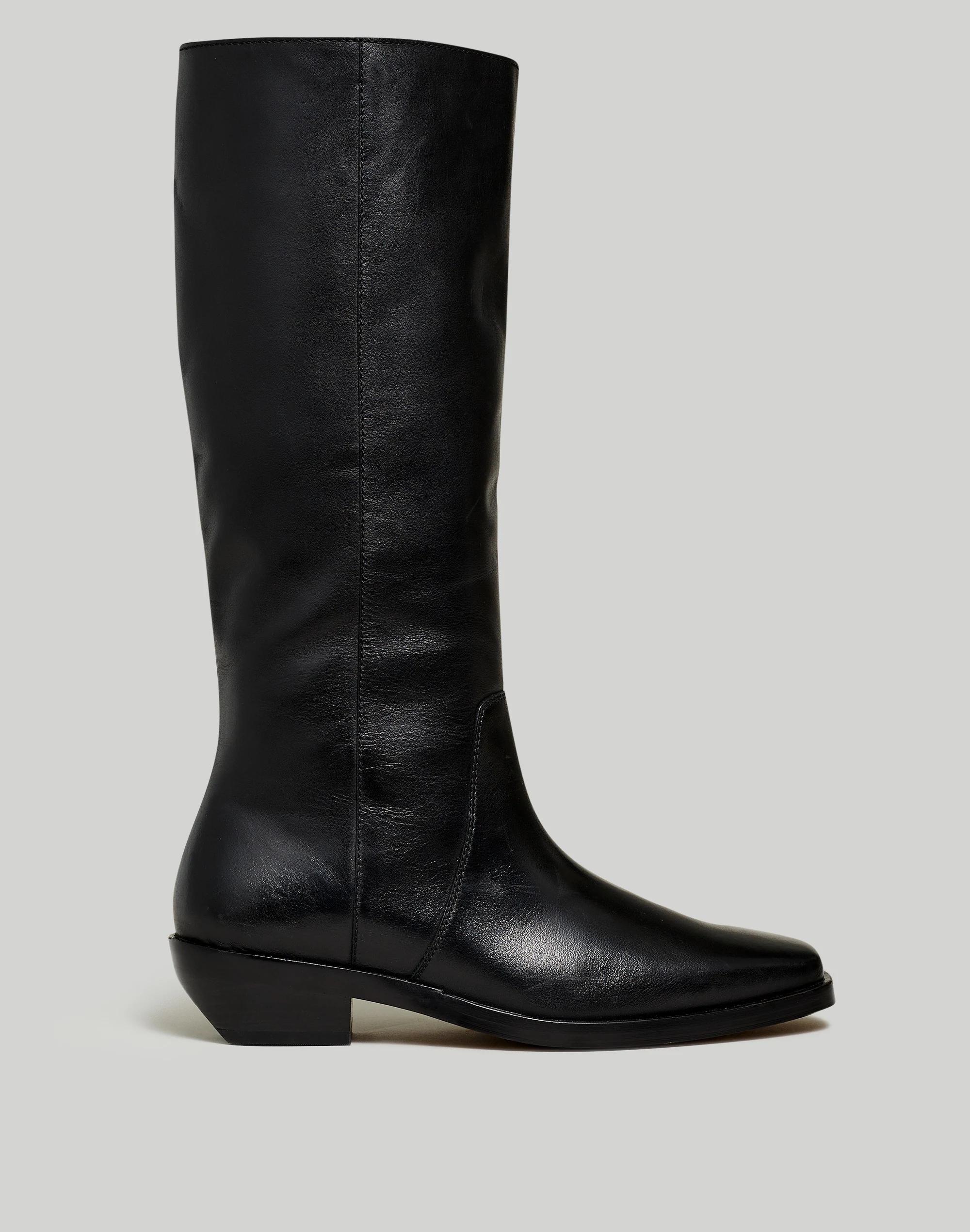 The Antoine Tall Boot with Extended Calf in Leather Product Image