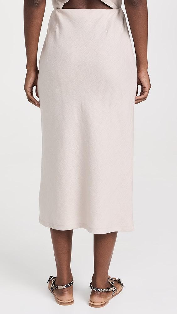 Enza Costa Linen Bias Skirt | Shopbop Product Image