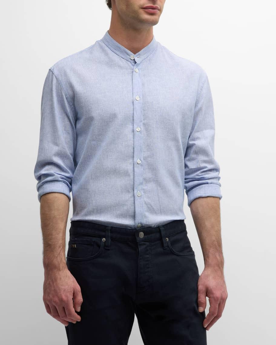 Mens Naru Linen-Blend Button-Up Shirt Product Image