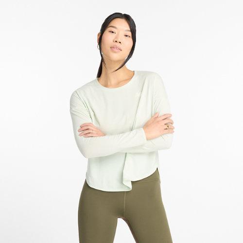 New Balance Women's Drapey Jersey Long Sleeve T-Shirt Product Image