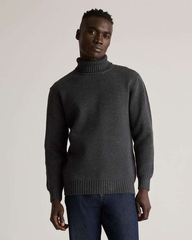 100% Organic Cotton Turtleneck Sweater Product Image