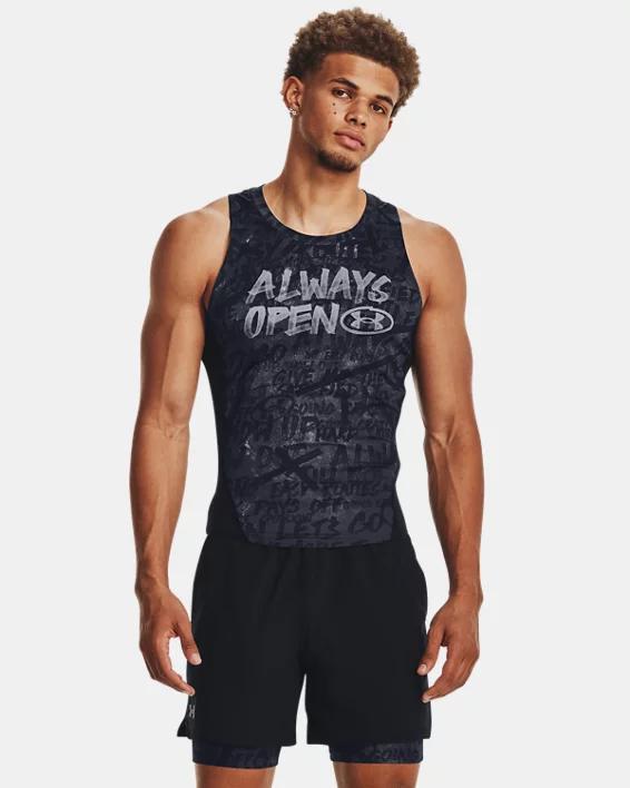 Men's HeatGear® Message Compression Tank Product Image