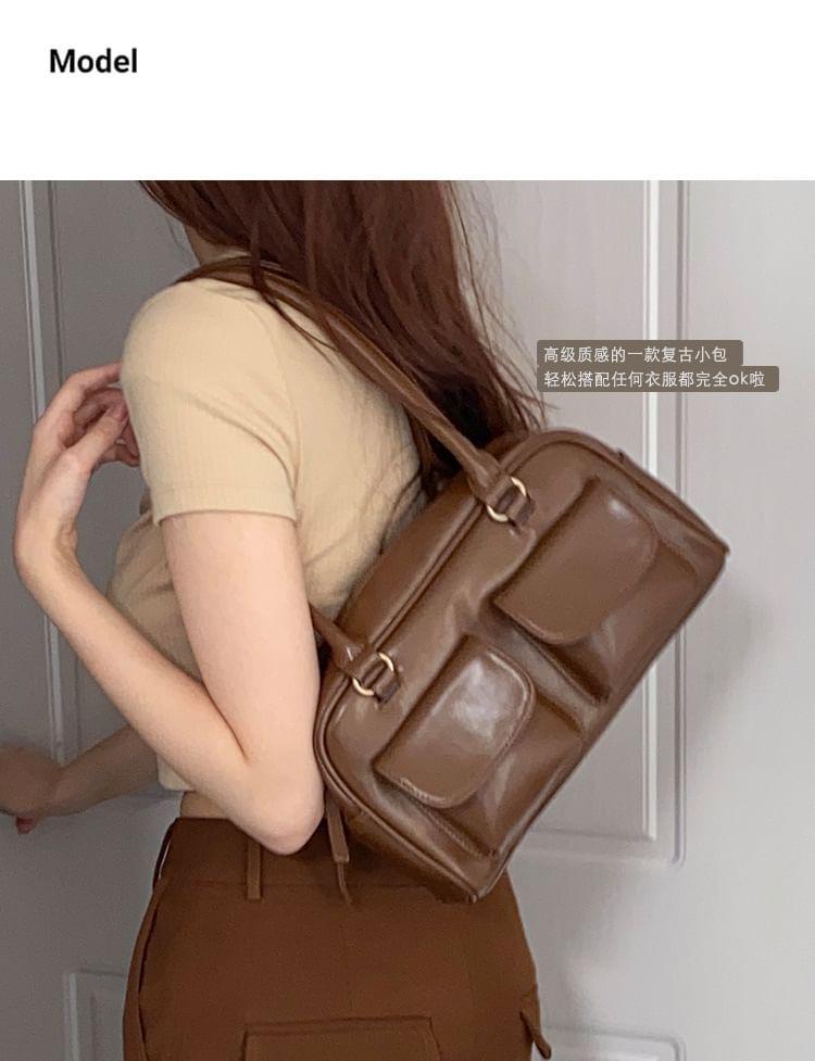 Faux Leather Shoulder Bag Product Image